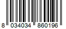 Barcode 8034034860196