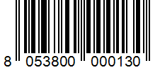 Barcode 8053800000130