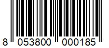 Barcode 8053800000185
