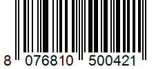 Barcode 8076810500421