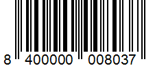 Barcode 8400000008037
