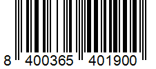 Barcode 8400365401900