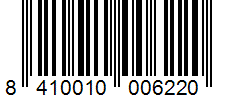 Barcode 8410010006220