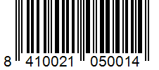 Barcode 8410021050014