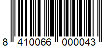 Barcode 8410066000043