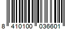 Barcode 8410100036601