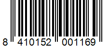 Barcode 8410152001169