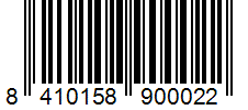 Barcode 8410158900022