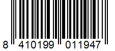 Barcode 8410199011947