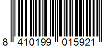 Barcode 8410199015921