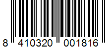 Barcode 8410320001816