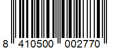 Barcode 8410500002770