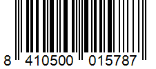 Barcode 8410500015787