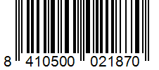 Barcode 8410500021870