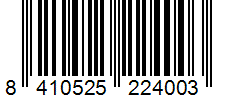 Barcode 8410525224003