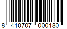 Barcode 8410707000180