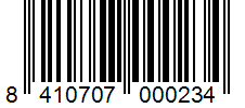 Barcode 8410707000234