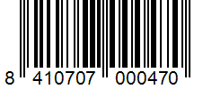 Barcode 8410707000470
