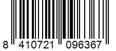 Barcode 8410721096367