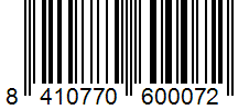 Barcode 8410770600072