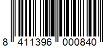 Barcode 8411396000840