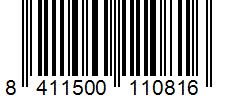 Barcode 8411500110816