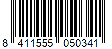 Barcode 8411555050341