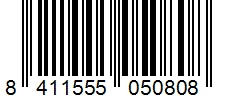Barcode 8411555050808