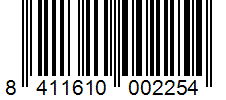 Barcode 8411610002254