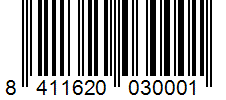 Barcode 8411620030001