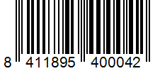 Barcode 8411895400042