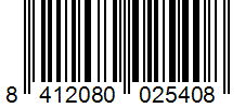 Barcode 8412080025408