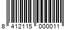 Barcode 8412115000011