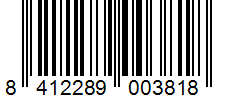 Barcode 8412289003818