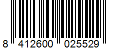 Barcode 8412600025529