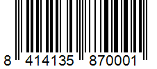 kod kreskowy ean 8414135870001