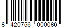 Barcode 8420756000086