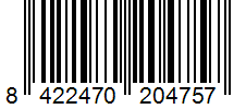 Barcode 8422470204757