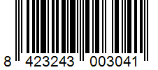 Barcode 8423243003041