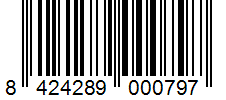 Barcode 8424289000797