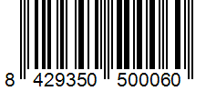 Barcode 8429350500060