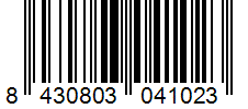 Barcode 8430803041023
