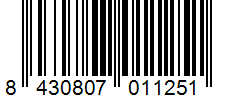 Barcode 8430807011251