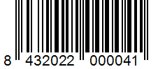 Barcode 8432022000041