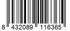 Barcode 8432089116365
