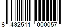 Barcode 8432511000057