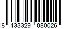 Barcode 8433329080026