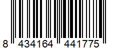 Barcode 8434164441775