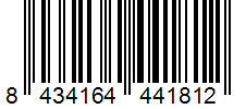 Barcode 8434164441812