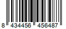 Barcode 8434456456487
